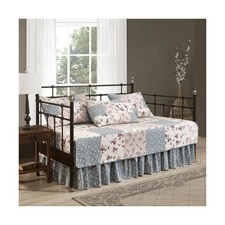 Chezmoi Collection Abbi 5-Piece Daybed Bedding Set Shabby Chic Floral Daybed ...