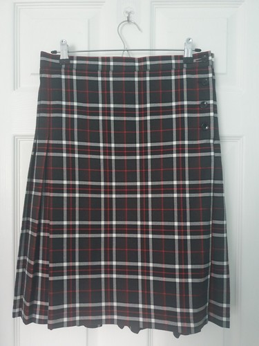 Tartan pleated waisted skirt - tartan,
