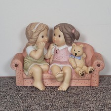 Goebel Limpke Figure Nina And Marco On Sofa Woth Teddy