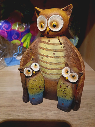 Ethically sourced resin - sourced, owl