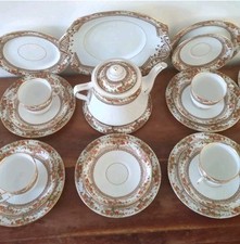"Superior English Bell China" Tea Set – Shore & Coggins– For 4 with Extras