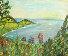 Fauvist oil painting floral