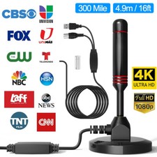 300 Miles Upgraded TV Antenna