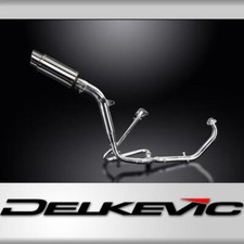 HONDA XL125V VARADERO FULL EXHAUST SYSTEM 200mm STAINLESS ROUND SILENCER