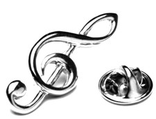 Treble Clef Pin Badge Label Musical Note Brooch Musician Music School Gift