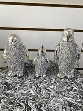 Set of 3 Silver Crushed