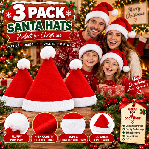 Luxury christmas santa hat - luxury,
