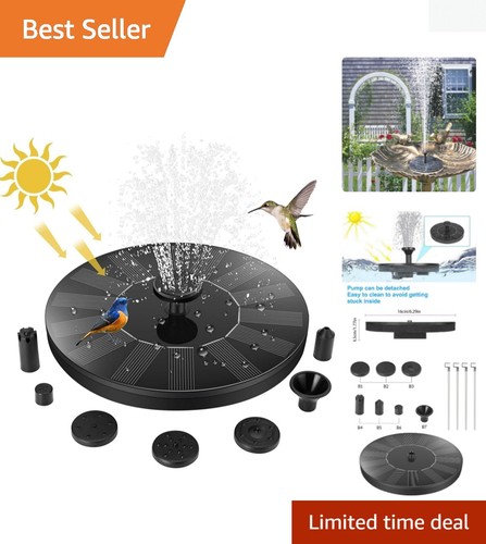 Floating solar fountain - floating, pump