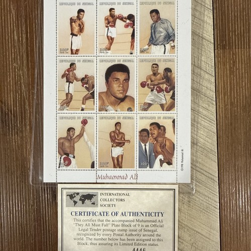 Muhammad ali sheet stamps - ali,