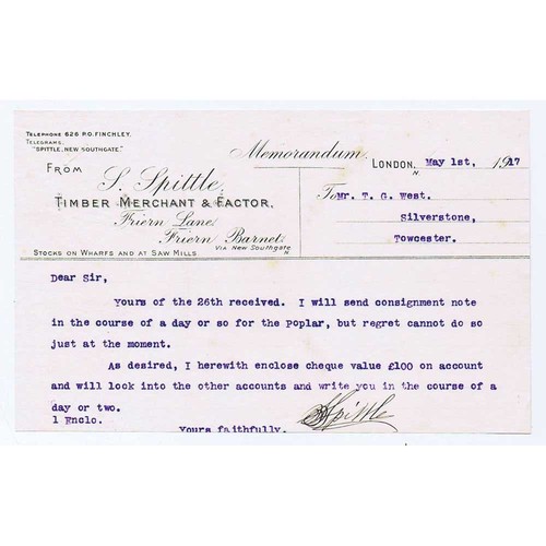 1917 billhead spittle - 1917,