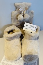 Ladies Size 3/4 Bootie Slippers & Hot Water Bottle Set £29.99