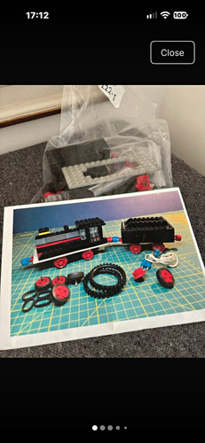 Lego trains 122 1 loco - 4.5v,
