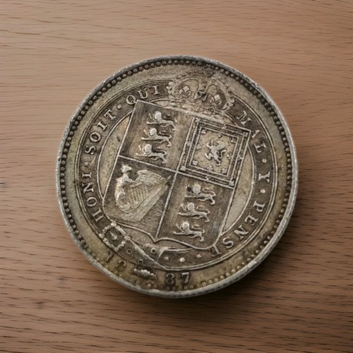 1887 victorian shilling - 1887,