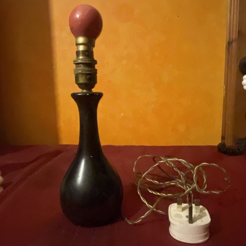 Vintage wooden lamp 60s - 60s, mid
