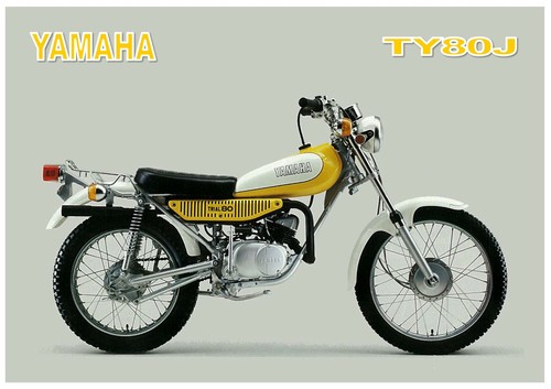 Yamaha poster ty80 1975 - yamaha,
