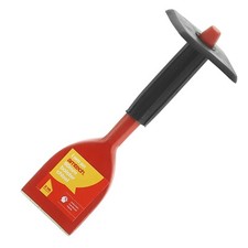 Bolster Chisel 2.25" Brick Builder Masonry Heavy Duty Concrete Rubber Hand Guard