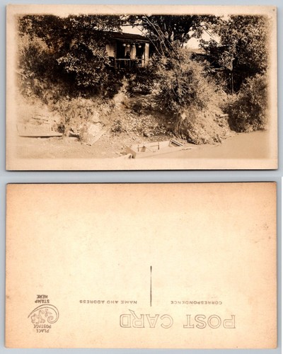 Vintage rppc rustic river - vintage,