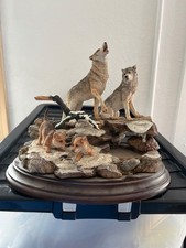 K Sherwin untamed wilderness sculpture statue wolves limited edition