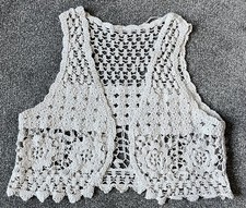 Hippy Crochet Waistcoat Gilet