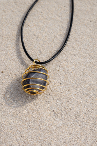 Raw crystal necklace - crystal,