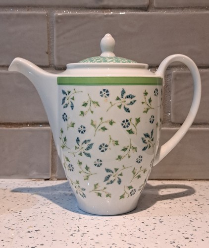 Wedgwood coffee pot with green - coffee,