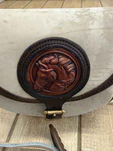Vintage brown leather western - brown,