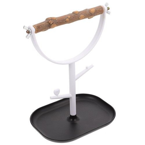 Parrot perch stand - perch, wood