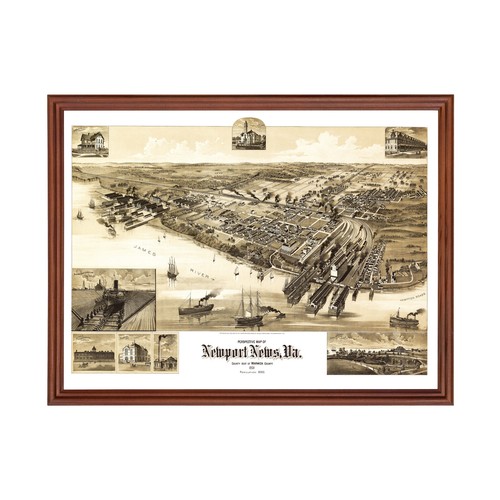 Old map newport - of,