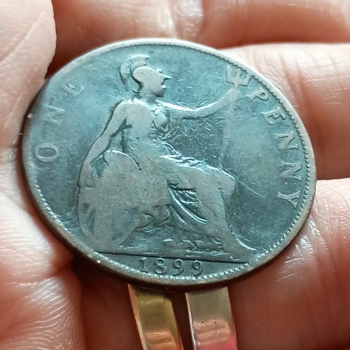 1899 queen victoria one penny - victoria,