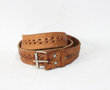 Mens Leather Belt 40" Brown