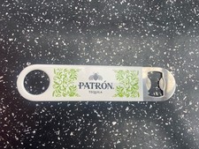 PATRON Tequila white/green & bee design bottle opener VGC rare In U.K.