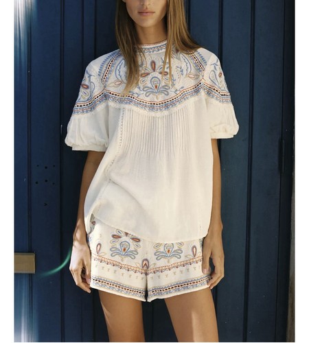 Zara embroidered top - zara,