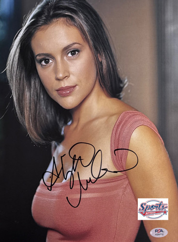 Alyssa milano signed 11x14 - signed,