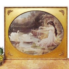 Art Nouveau Framed Print Lady