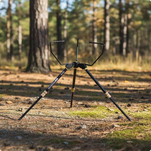 Folding tripod cooker stand - folding,