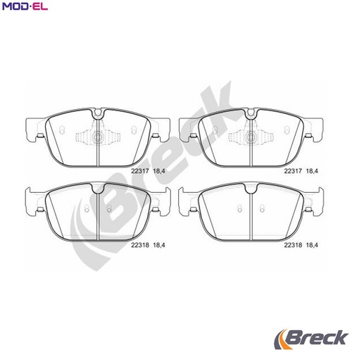 Brake pad set disc - brake,