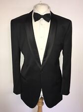 HUGO BOSS - CHARCOAL WOOL DINNER SUIT - 44 Reg - W38 L31 - TUXEDO -STYLISH SHEEN