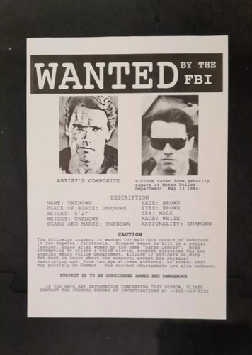 Terminator wanted poster - terminator,