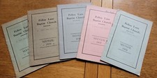 PELLON LANE BAPTIST CHURCH - 1930's Yearly Manuals x 5- HALIFAX Local History