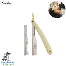 BARBER SALON STRAIGHT CUT THROAT SHAVING RAZOR RASOIRS RASOI OFF WHITE