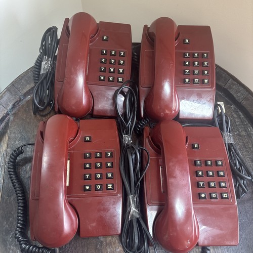 Vintage phone burgundy - 4,