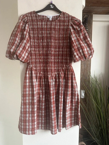 Next rust orange plaid gingham - next,