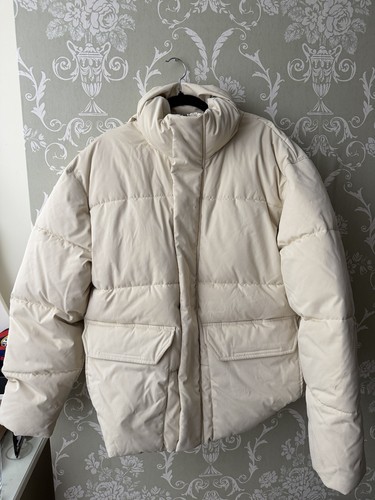 Zara men white puffer - white, coat