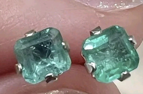 Emerald earrings - emerald, earrings.