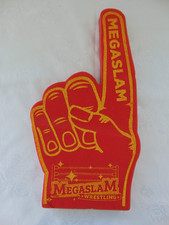 Rare Megaslam Wresting Memorabilia Foam Finger Hand