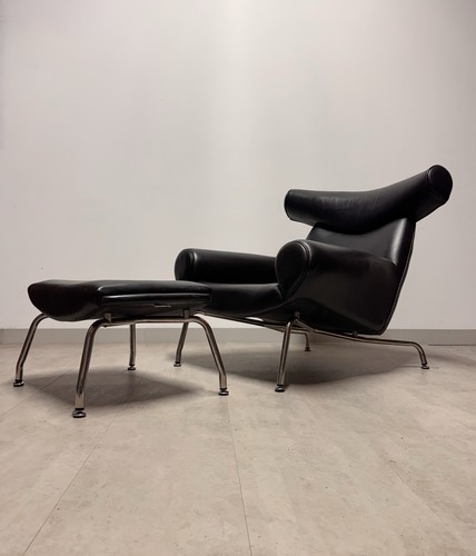 Hans wegner style leather - style, ox