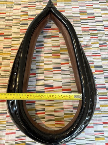 Patent leather driving collar - patent,