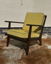 Single mid century Skandi Danish Armchair original condition removable cushions