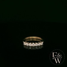 9ct Gold Moissanite Ring