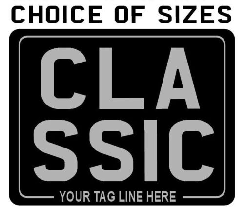Metal number plate classic - plate, ~